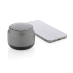 Wireless speaker in recycled plastic with microphone, 3 W grey colour