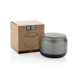 Wireless speaker in recycled plastic with microphone, 3 W grey colour
