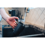 Elegant thermal mug in recycled stainless steel, 800 ml black colour ambient view 2