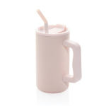 Elegant thermal mug in recycled stainless steel, 800 ml pink colour