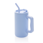 Elegant thermal mug in recycled stainless steel, 800 ml light blue colour