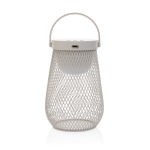 Recycled plastic desk lamp with 3 brightness modes, IPX4 grey colour