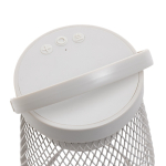 Recycled plastic desk lamp with 3 brightness modes, IPX4 grey colour