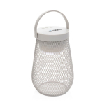 Recycled plastic desk lamp with 3 brightness modes, IPX4 grey colour