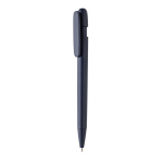 Recycled plastic pen with 1 km writing capacity, blue ink navy-blue colour