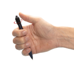 Recycled plastic stress-relief pen with blue Dokumental® ink black colour
