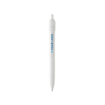 Recycled plastic stress-relief pen with blue Dokumental® ink white colour