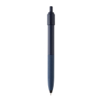 Recycled plastic stress-relief pen with blue Dokumental® ink navy-blue colour