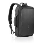 Anti-theft RPET backpack convertible into laptop briefcase, 16”