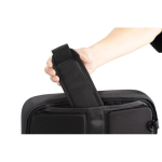 Anti-theft RPET backpack convertible into laptop briefcase, 16”