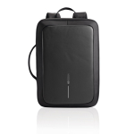 Anti-theft RPET backpack convertible into laptop briefcase, 16”