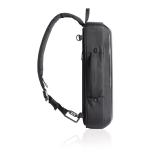 Anti-theft RPET backpack convertible into laptop briefcase, 16”