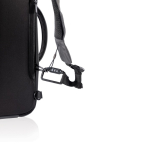 Anti-theft RPET backpack convertible into laptop briefcase, 16”
