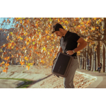 Anti-theft RPET backpack convertible into laptop briefcase, 16”