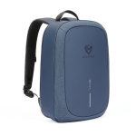 Waterproof anti-theft RPET backpack with RFID protection, 16” navy-blue colour