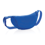 Adjustable crossbody bag in recycled polyester with large compartment royal blue colour