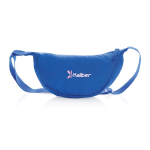 Adjustable crossbody bag in recycled polyester with large compartment royal blue colour