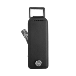 Key organiser set with keyring and blue ink pen black colour