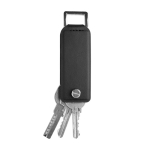 Key organiser set with keyring and blue ink pen black colour