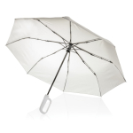 Windproof RPET umbrella with clip handle, Ø97 cm beige colour