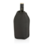 RPET wine bottle cooler sleeve in assorted colours black colour