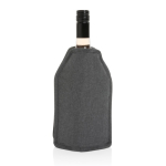 RPET wine bottle cooler sleeve in assorted colours grey colour