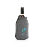 RPET wine bottle cooler sleeve in assorted colours grey colour