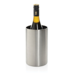 Recycled stainless steel wine cooler bucket silver colour
