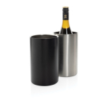 Recycled stainless steel wine cooler bucket silver colour