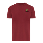 Unisex regular-fit T-shirt in 100% cotton, 180 g/m² burgundy colour view with logo