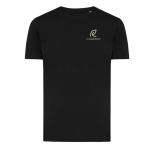 Unisex regular-fit T-shirt in 100% cotton, 180 g/m² black colour view with logo
