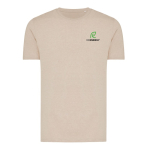 Unisex regular-fit T-shirt in 100% cotton, 180 g/m² ivory colour view with logo