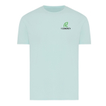 Unisex regular-fit T-shirt in 100% cotton, 180 g/m² mint green colour view with logo