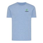 Unisex regular-fit T-shirt in 100% cotton, 180 g/m² bondi blue colour view with logo