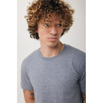 Unisex regular-fit T-shirt in 100% cotton, 180 g/m² heather light grey colour fourth model view