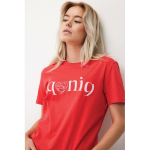Unisex regular-fit T-shirt in 100% cotton, 180 g/m² coral colour