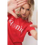 Unisex regular-fit T-shirt in 100% cotton, 180 g/m² coral colour