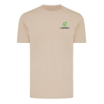 Unisex regular-fit T-shirt in 100% cotton, 180 g/m² light brown colour view with logo