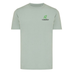 Unisex regular-fit T-shirt in 100% cotton, 180 g/m² olive green colour view with logo