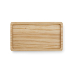 Scandinavian-style salt and pepper set in ash wood brown colour