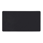 Desk mat in synthetic leather and recycled polyester black colour