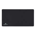 Desk mat in synthetic leather and recycled polyester black colour