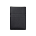 Polyester laptop sleeve with built-in mouse mat, 14” black colour