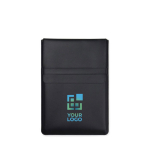 Polyester laptop sleeve with built-in mouse mat, 14” black colour
