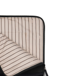 Padded recycled polyester laptop sleeve with zip, 16” black colour
