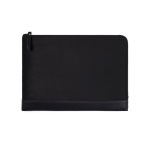 Recycled polyester laptop sleeve with inner pocket, 14” black colour