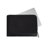 Recycled polyester laptop sleeve with inner pocket, 14” black colour