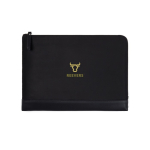 Recycled polyester laptop sleeve with inner pocket, 14” black colour