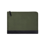 Recycled polyester laptop sleeve with inner pocket, 14” green colour