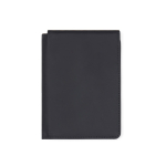 Synthetic leather passport and card holder with RFID protection black colour